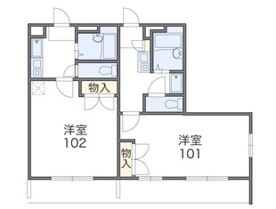 レオパレスヤマトの物件間取画像